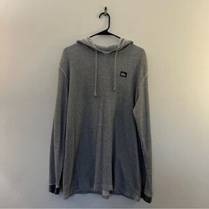 Quiksilver Gray Lightweight Hoodie Sweatshirt